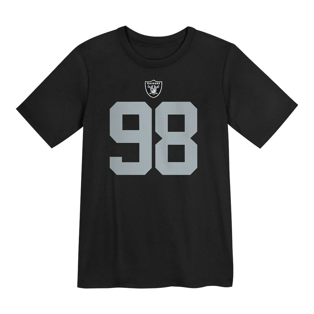 Las Vegas Raiders Nike Maxx Crosby  Preschool Player Name & Number T-Shirt