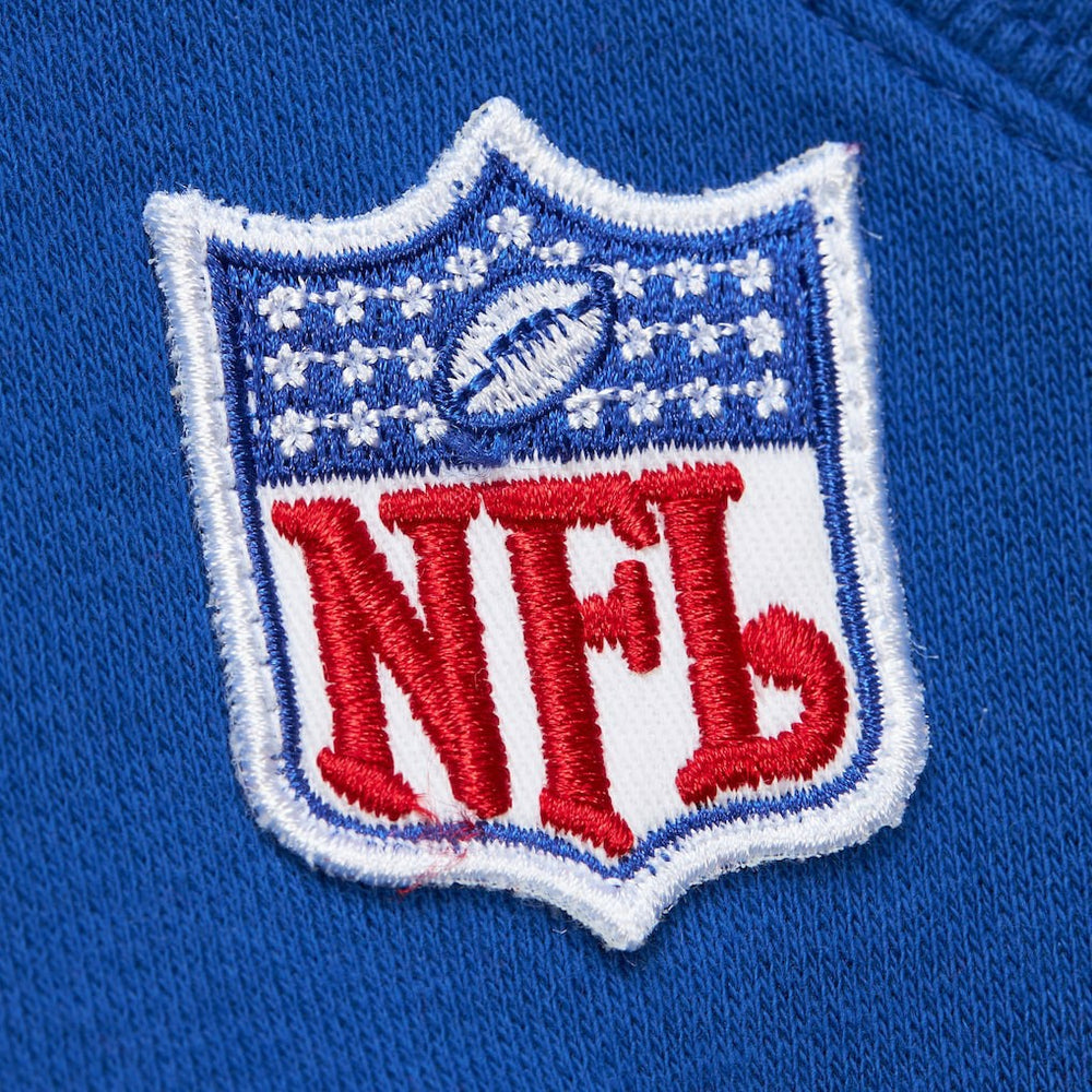 New England Patriots Mitchell & Ness Off Field Vintage Logo Short Sleeve Pullover Hoodie