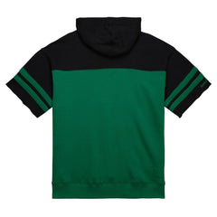 New York Jets Mitchell & Ness Off Field Vintage Logo Short Sleeve Pullover Hoodie