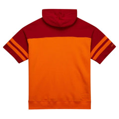 Tampa Bay Buccaneers Mitchell & Ness Off Field Vintage Logo Short Sleeve Pullover Hoodie