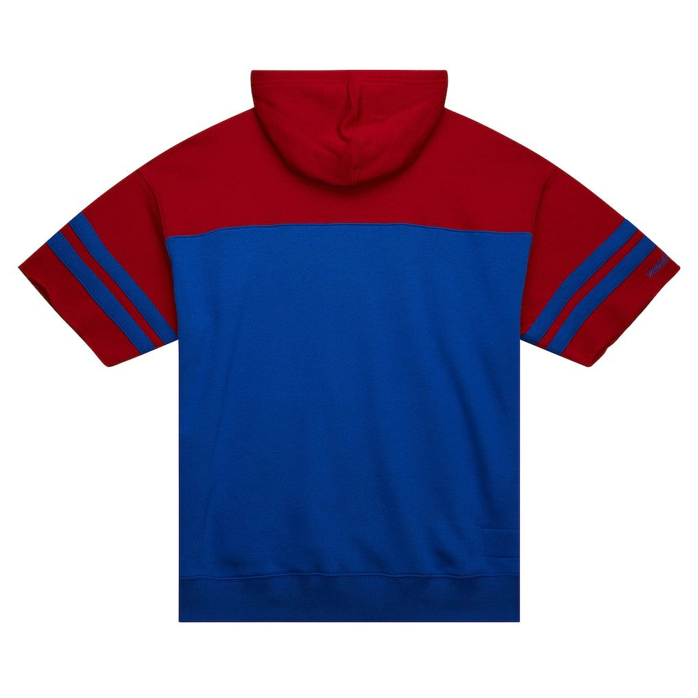 Buffalo Bills Mitchell & Ness Off Field Vintage Logo Short Sleeve Pullover Hoodie