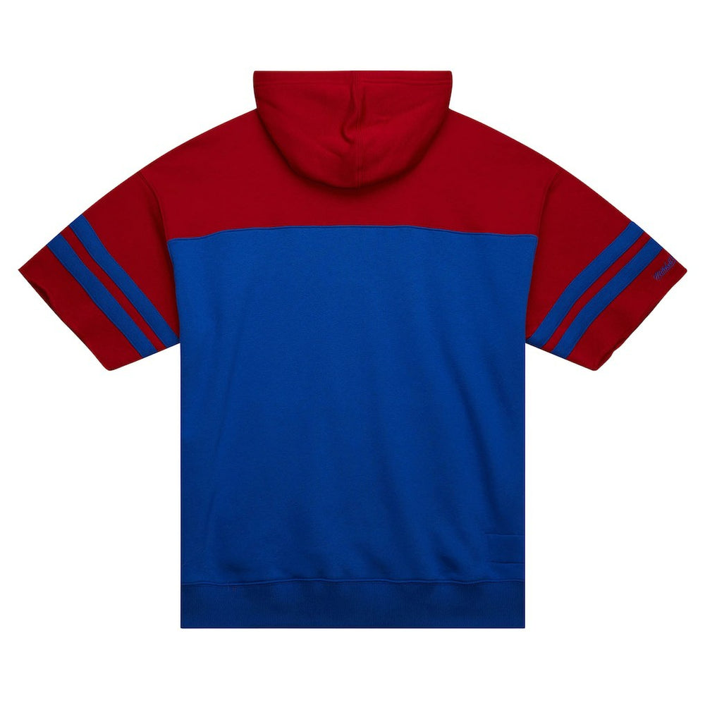 Buffalo Bills Mitchell & Ness Off Field Vintage Logo Short Sleeve Pullover Hoodie