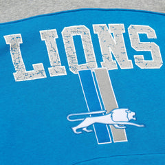 Detroit Lions Mitchell & Ness Off Field Vintage Logo Short Sleeve Pullover Hoodie