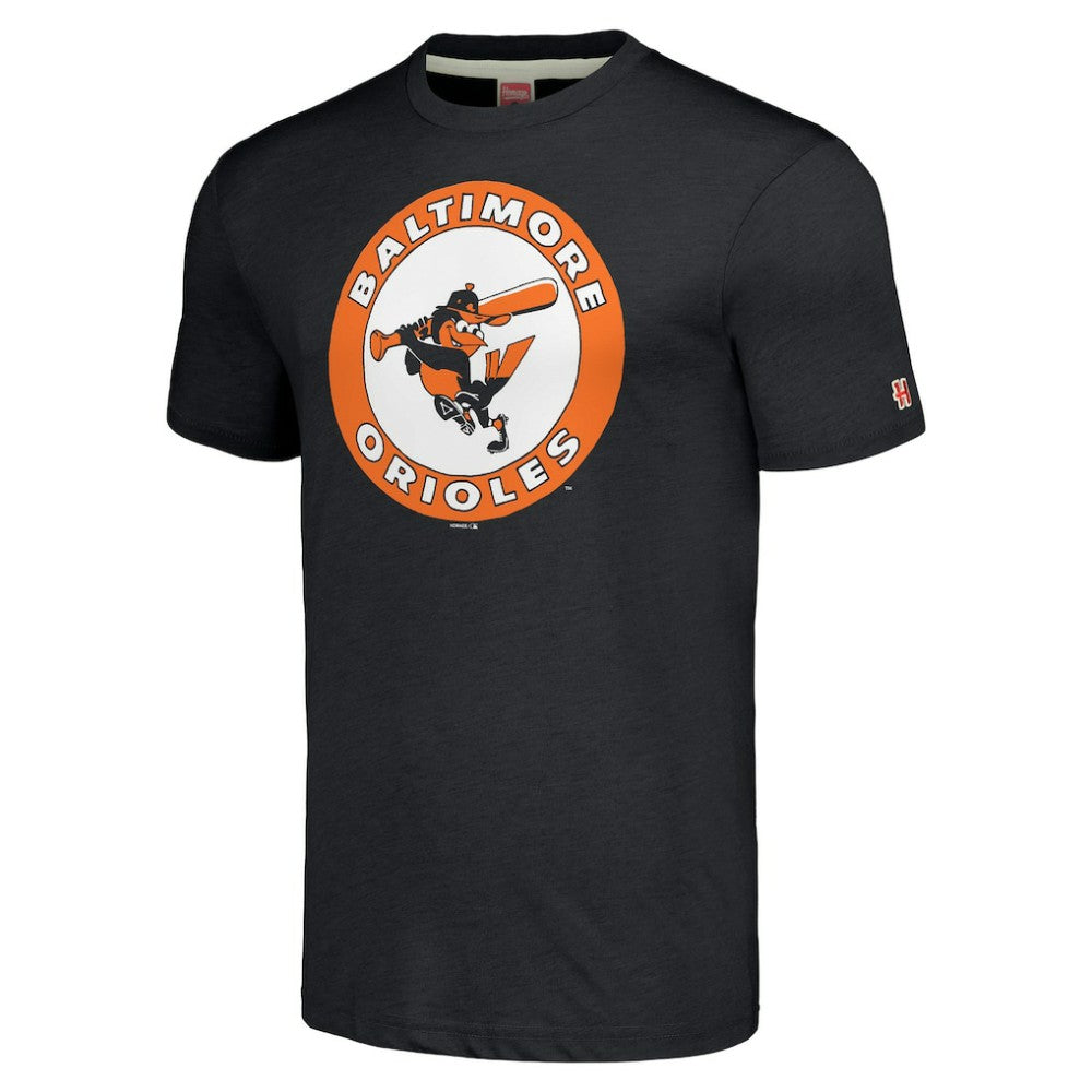 Baltimore Orioles Homage Cooperstown Collection Hand-Drawn Logo Tri-Blend T-Shirt | MLB Online