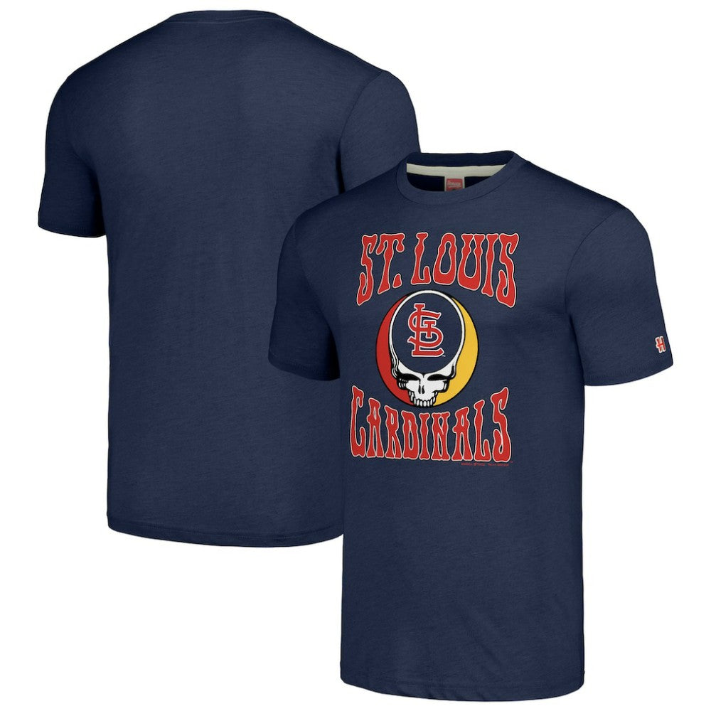 St. Louis Cardinals Homage Grateful Dead Tri-Blend T-Shirt | MLB For sale