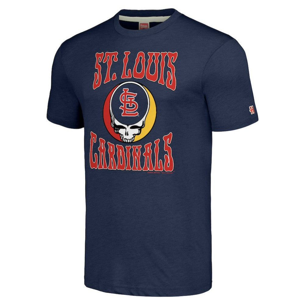 St. Louis Cardinals Homage Grateful Dead Tri-Blend T-Shirt | MLB For sale