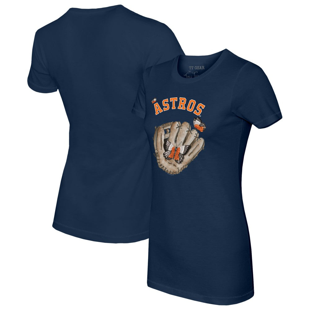 Houston Astros Tiny Turnip Women's Butterfly Glove T-Shirt | MLB Near me