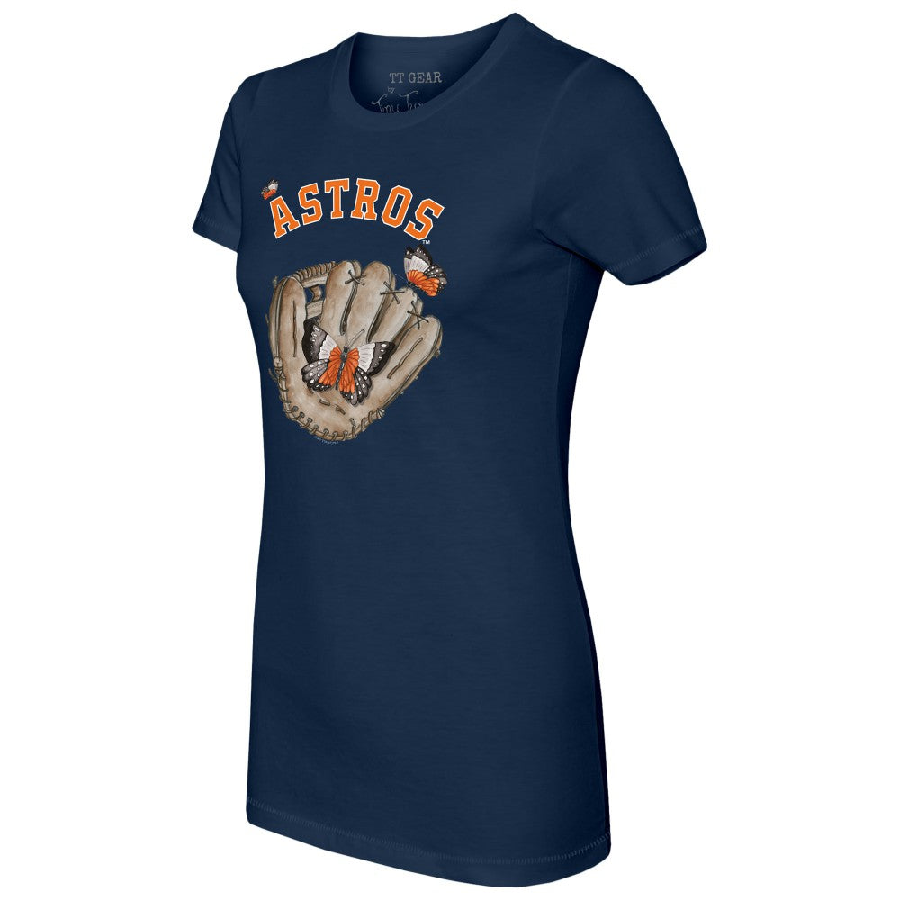 Houston Astros Tiny Turnip Women's Butterfly Glove T-Shirt | MLB Near me