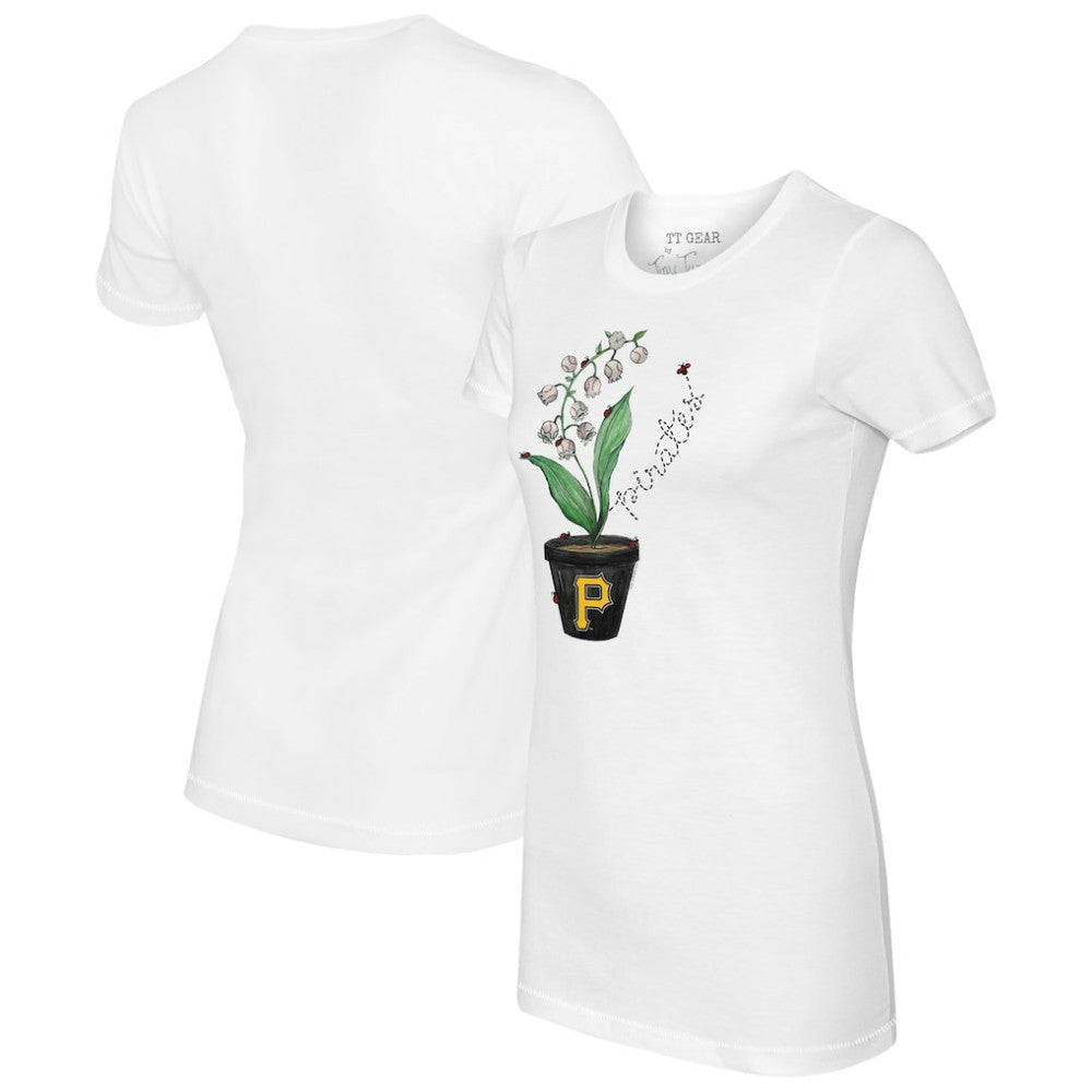 Pittsburgh Pirates Tiny Turnip Women's Lilies and Ladybugs T-Shirt | MLB For sale