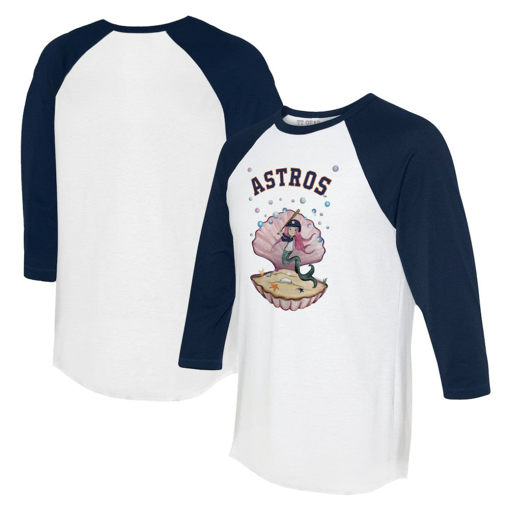 Houston Astros Tiny Turnip Unisex Mermaid 3/4-Sleeve Raglan T-Shirt | MLB Outlet
