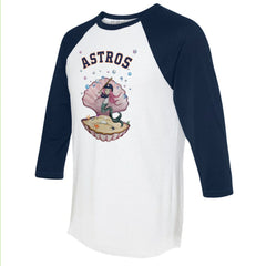 Houston Astros Tiny Turnip Unisex Mermaid 3/4-Sleeve Raglan T-Shirt | MLB Outlet