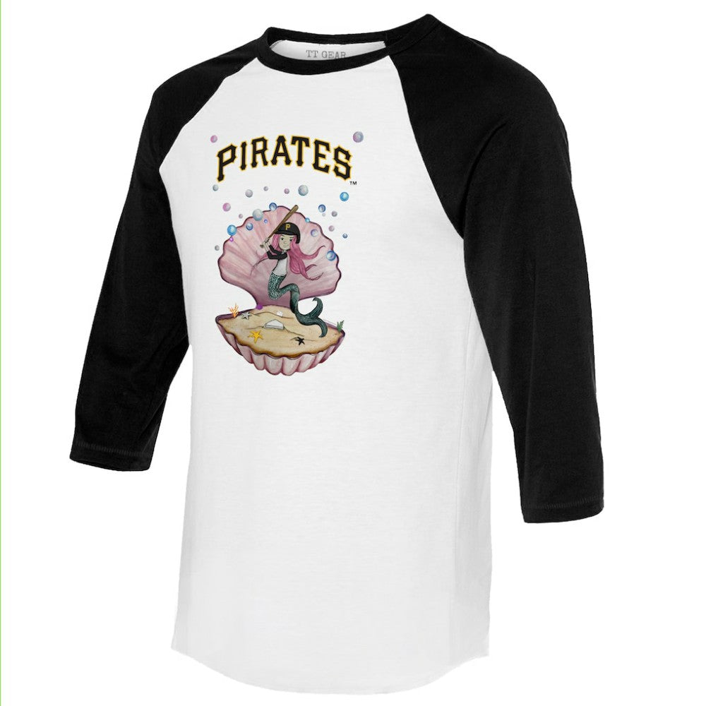 Pittsburgh Pirates Tiny Turnip Unisex Mermaid 3/4-Sleeve Raglan T-Shirt | MLB Near me