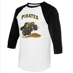 Pittsburgh Pirates Tiny Turnip Unisex Monster Truck 3/4-Sleeve Raglan T-Shirt | MLB On Sale