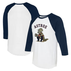 Houston Astros Tiny Turnip Unisex Triceratops 3/4-Sleeve Raglan T-Shirt | MLB On Sale