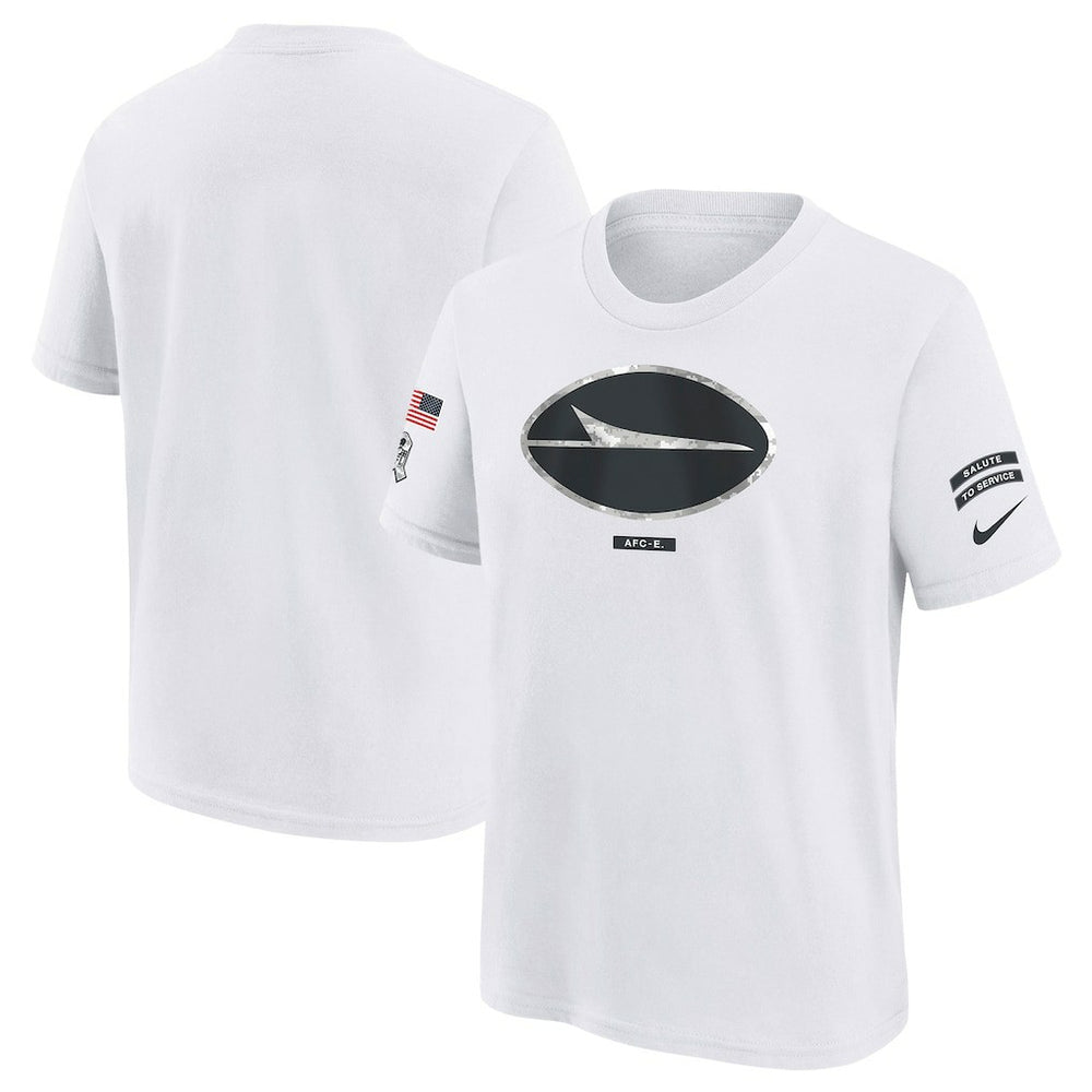 New York Jets Nike Youth 2024 Salute To Service T-Shirt