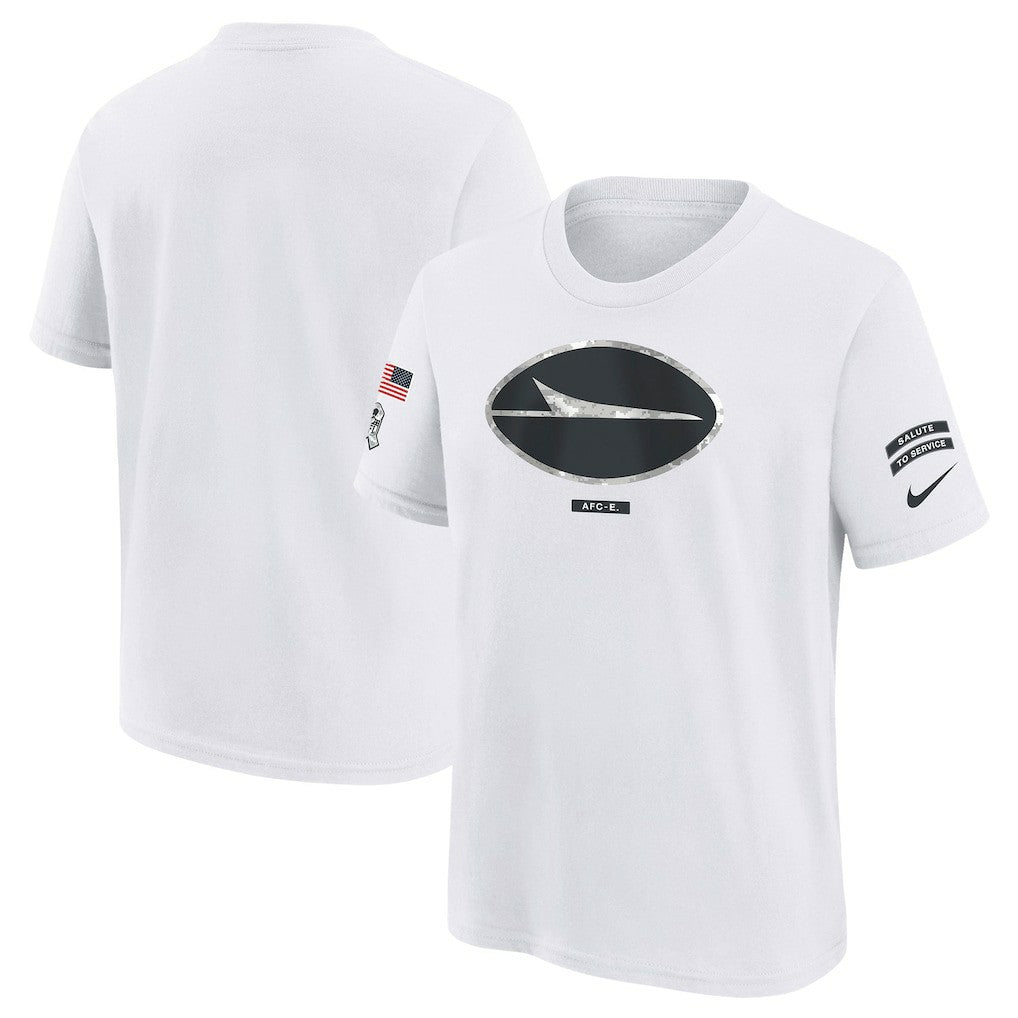New York Jets Nike Youth 2024 Salute To Service T-Shirt