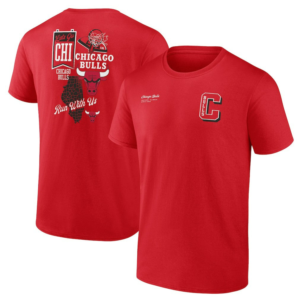 Chicago Bulls Split Zone T-Shirt sale On Sale