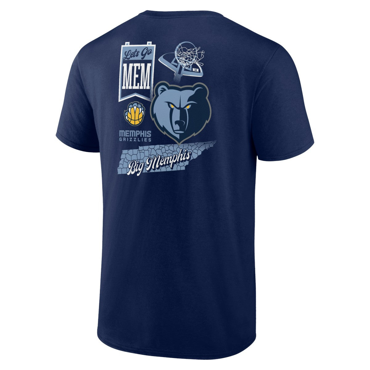 Memphis Grizzlies Split Zone T-Shirt Discount