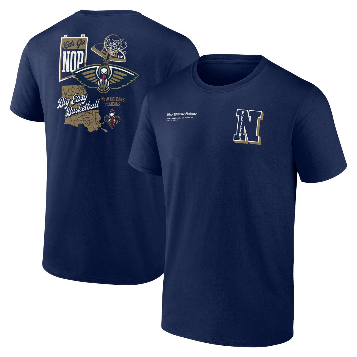 New Orleans Pelicans Split Zone T-Shirt Outlet