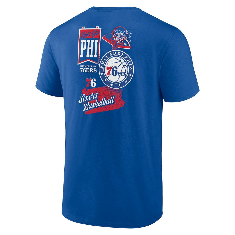 Philadelphia 76ers Split Zone T-Shirt For Sale