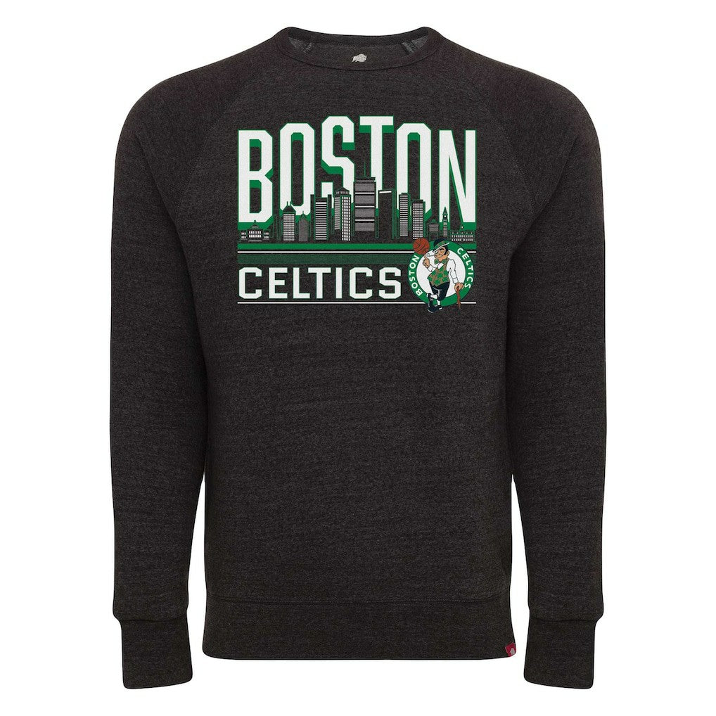 Boston Celtics Sportiqe Unisex Harmon Super Soft Tri-Blend Raglan Pullover Sweatshirt On Sale