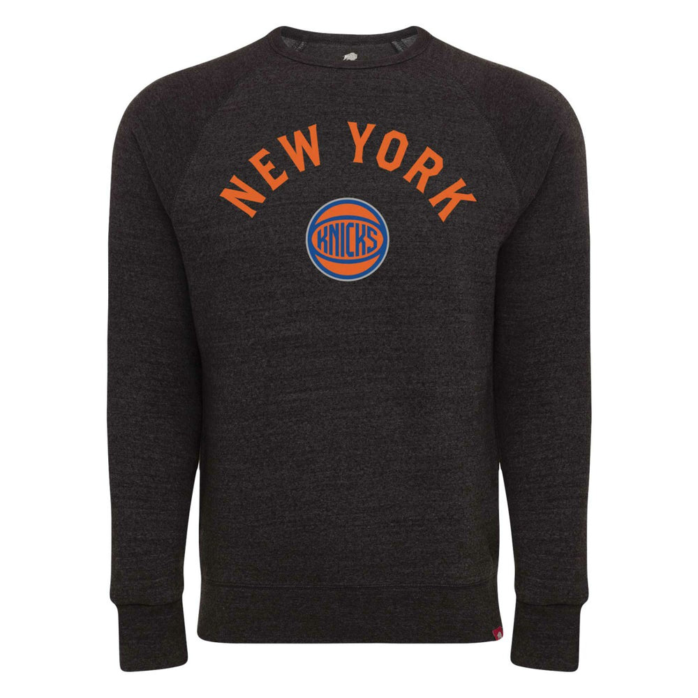 New York Knicks Sportiqe Unisex Harmon Super Soft Tri-Blend Raglan Pullover Sweatshirt On Sale
