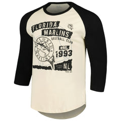 Miami Marlins Majestic Threads Raglan 3/4-Sleeve T-Shirt | MLB For sale