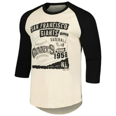 San Francisco Giants Majestic Threads Raglan 3/4-Sleeve T-Shirt | MLB Discount