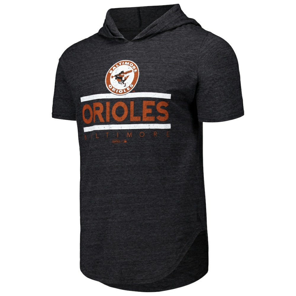 Baltimore Orioles Majestic Threads Tri-Blend Hoodie T-Shirt | MLB For sale