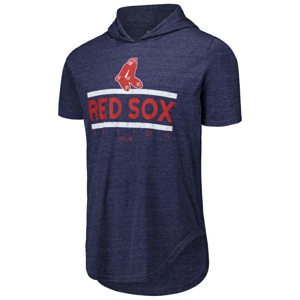 Boston Red Sox Majestic Threads Tri-Blend Hoodie T-Shirt | MLB Shop