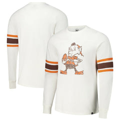 Cleveland Browns 47 brand '47 Gridiron Throwback Premier Brex Long Sleeve T-Shirt