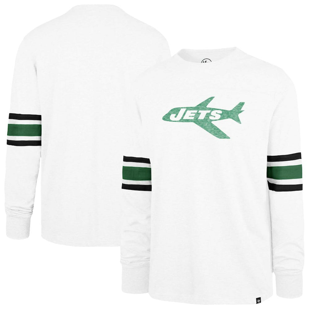 New York Jets 47 brand '47 Gridiron Throwback Premier Brex Long Sleeve T-Shirt