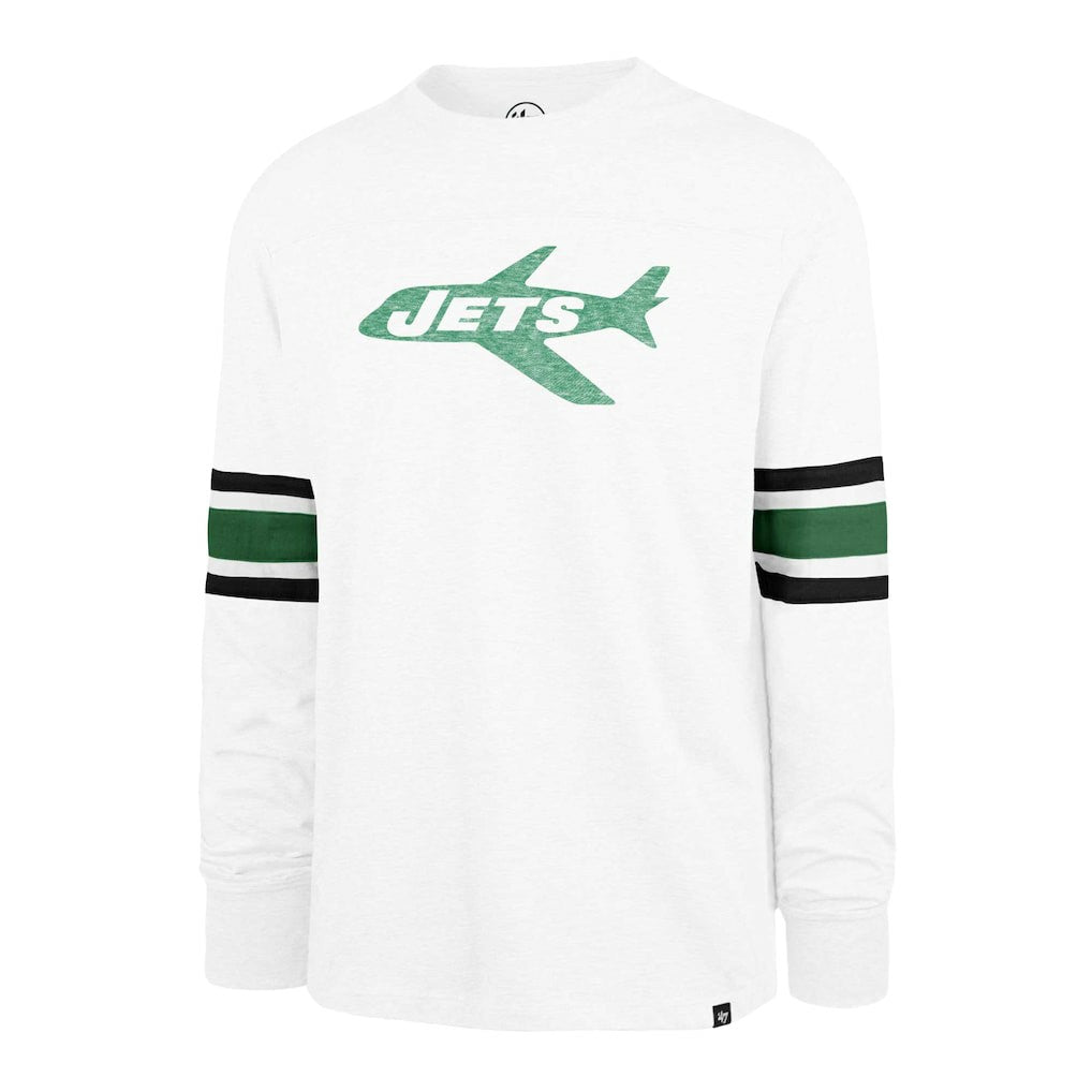 New York Jets 47 brand '47 Gridiron Throwback Premier Brex Long Sleeve T-Shirt