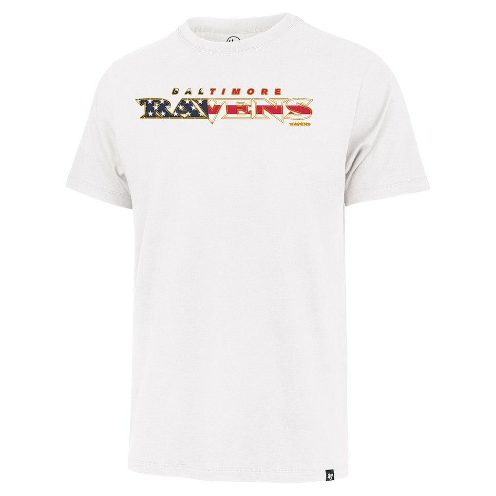 Baltimore Ravens 47 brand '47 Flag Script Franklin T-Shirt
