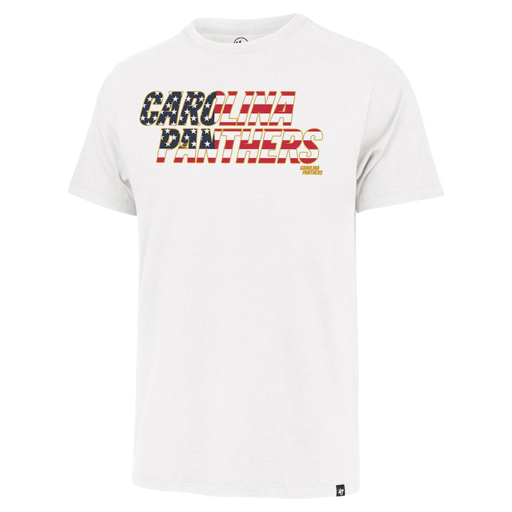 Carolina Panthers 47 brand '47 Flag Script Franklin T-Shirt