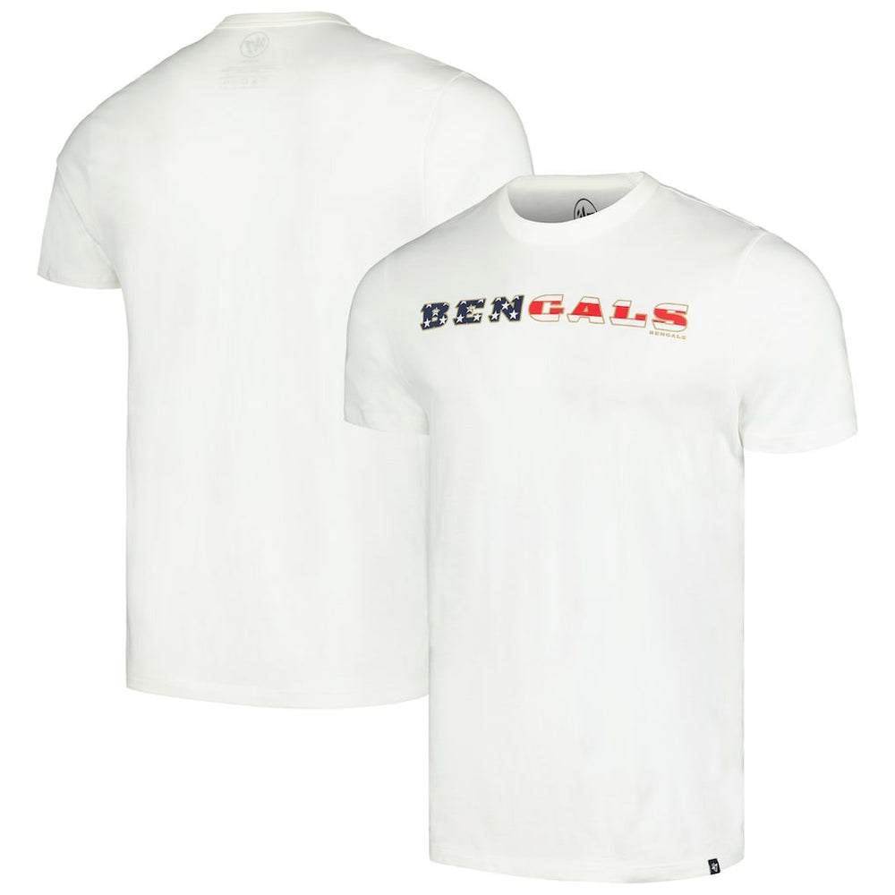 Cincinnati Bengals 47 brand '47 Flag Script Franklin T-Shirt