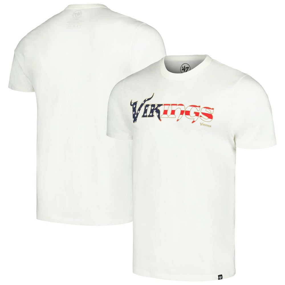 Minnesota Vikings 47 brand '47 Flag Script Franklin T-Shirt