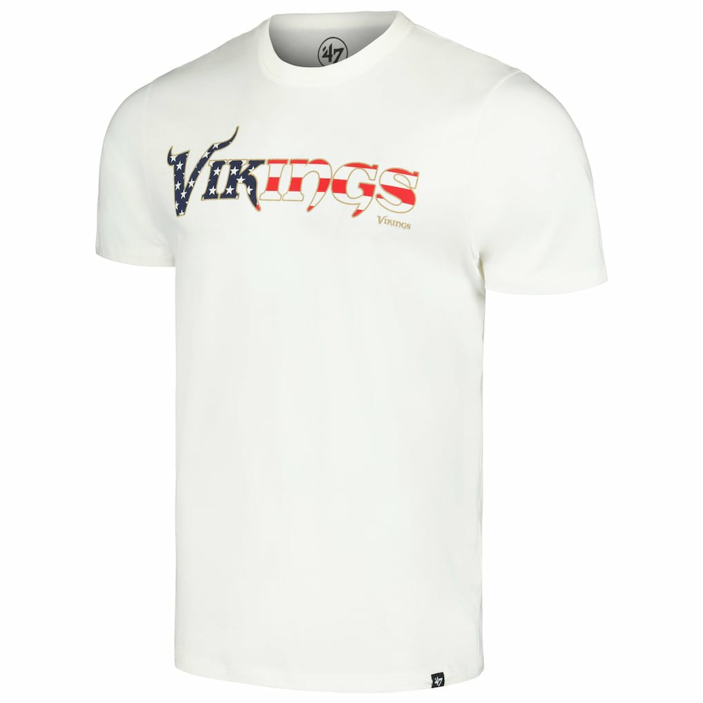 Minnesota Vikings 47 brand '47 Flag Script Franklin T-Shirt