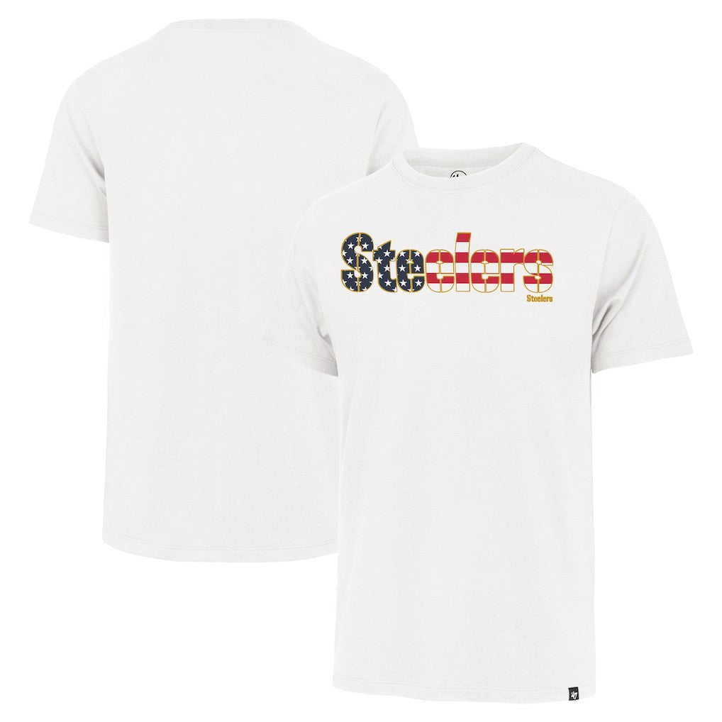 Pittsburgh Steelers 47 brand '47 Flag Script Franklin T-Shirt