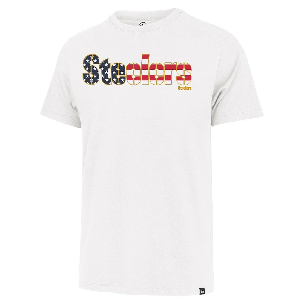 Pittsburgh Steelers 47 brand '47 Flag Script Franklin T-Shirt