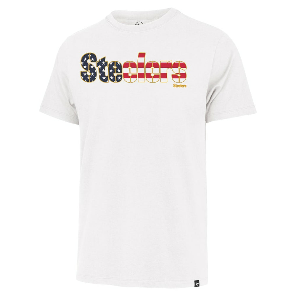Pittsburgh Steelers 47 brand '47 Flag Script Franklin T-Shirt