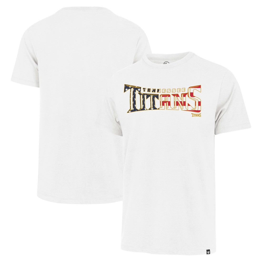 Tennessee Titans 47 brand '47 Flag Script Franklin T-Shirt