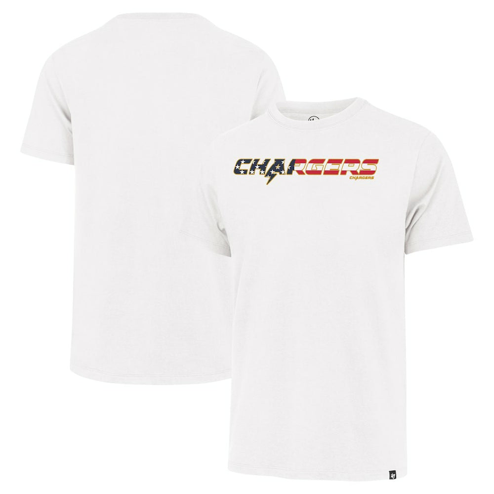 Los Angeles Chargers 47 brand '47 Flag Script Franklin T-Shirt