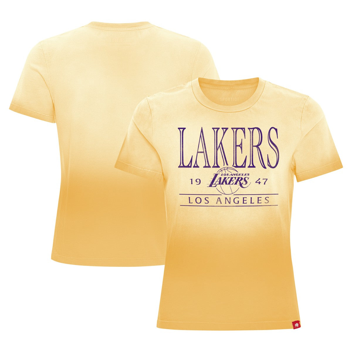 Los Angeles Lakers Sportiqe Women's Arcadia Sun-Dipped T-Shirt For Sale