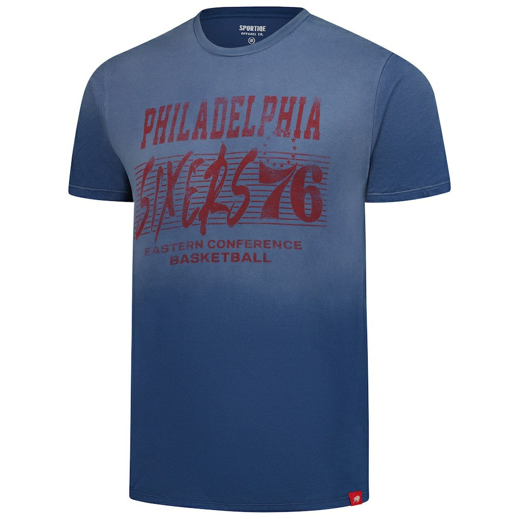 Philadelphia 76ers Sportiqe Unisex Bingham Sun-Fade T-Shirt Discount