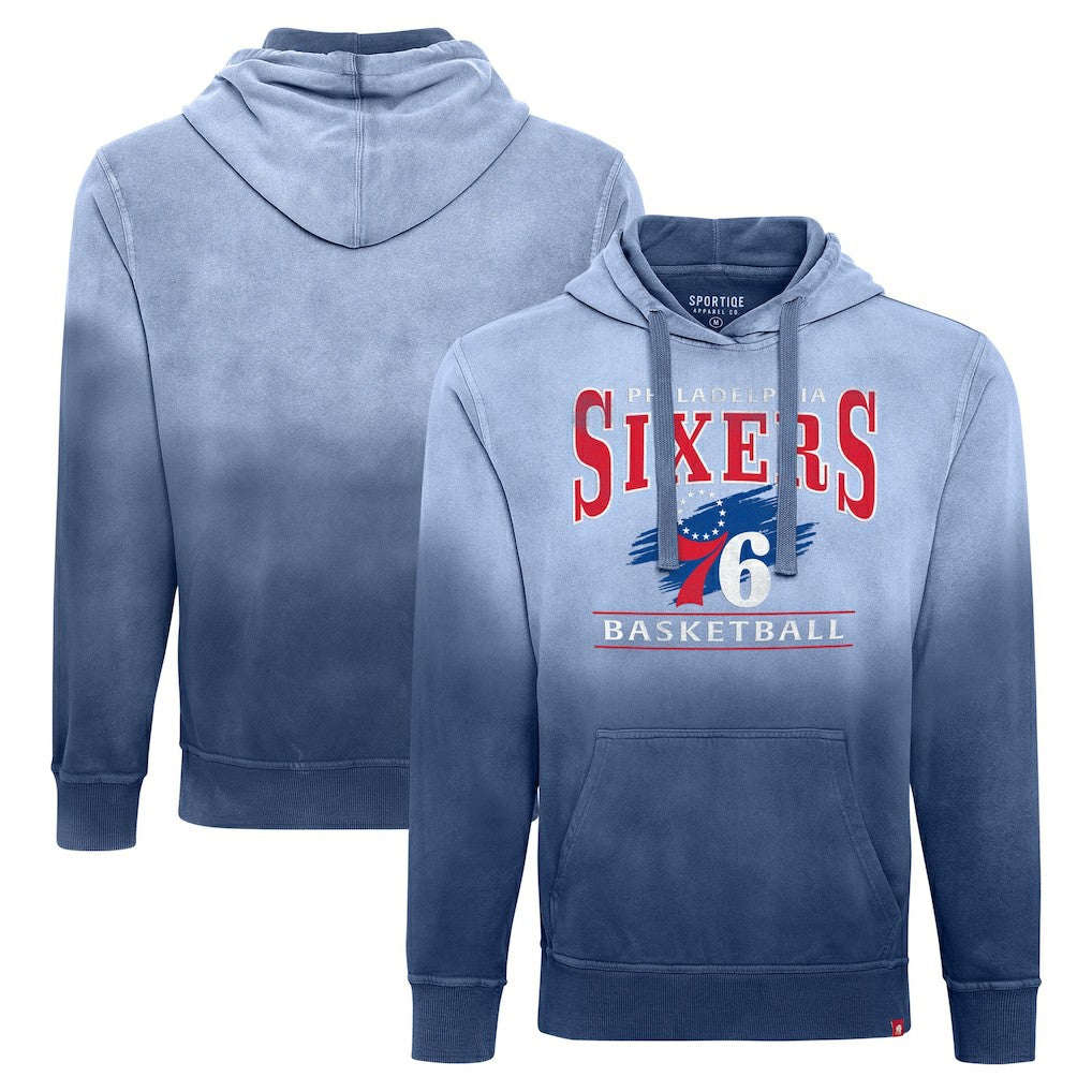 Philadelphia 76ers Sportiqe Unisex Blake Sun-Fade Pullover Hoodie On Sale