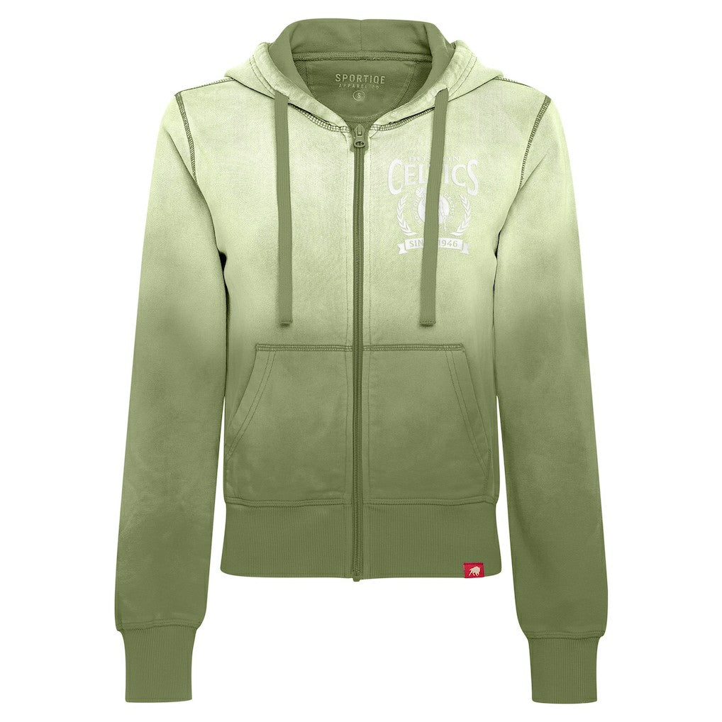 Boston Celtics Sportiqe Women's Carli Sun Fade Full-Zip Hoodie Online