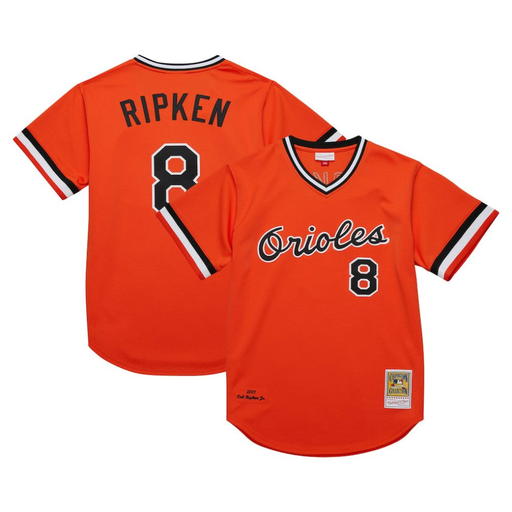 Cal Ripken Jr. Baltimore Orioles Mitchell & Ness 2001 Cooperstown Collection Authentic Throwback Jersey | MLB Outlet