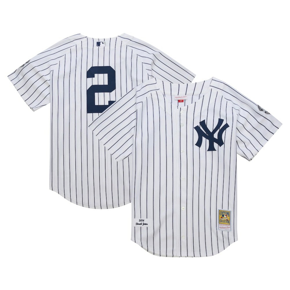 Derek Jeter New York Yankees Mitchell & Ness 2014 Cooperstown Collection Authentic Throwback Jersey | MLB Near me