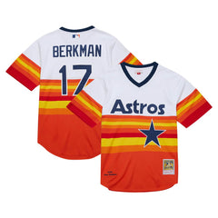 Lance Berkman Houston Astros Mitchell & Ness 2004 Cooperstown Collection Authentic Throwback Jersey | MLB For sale